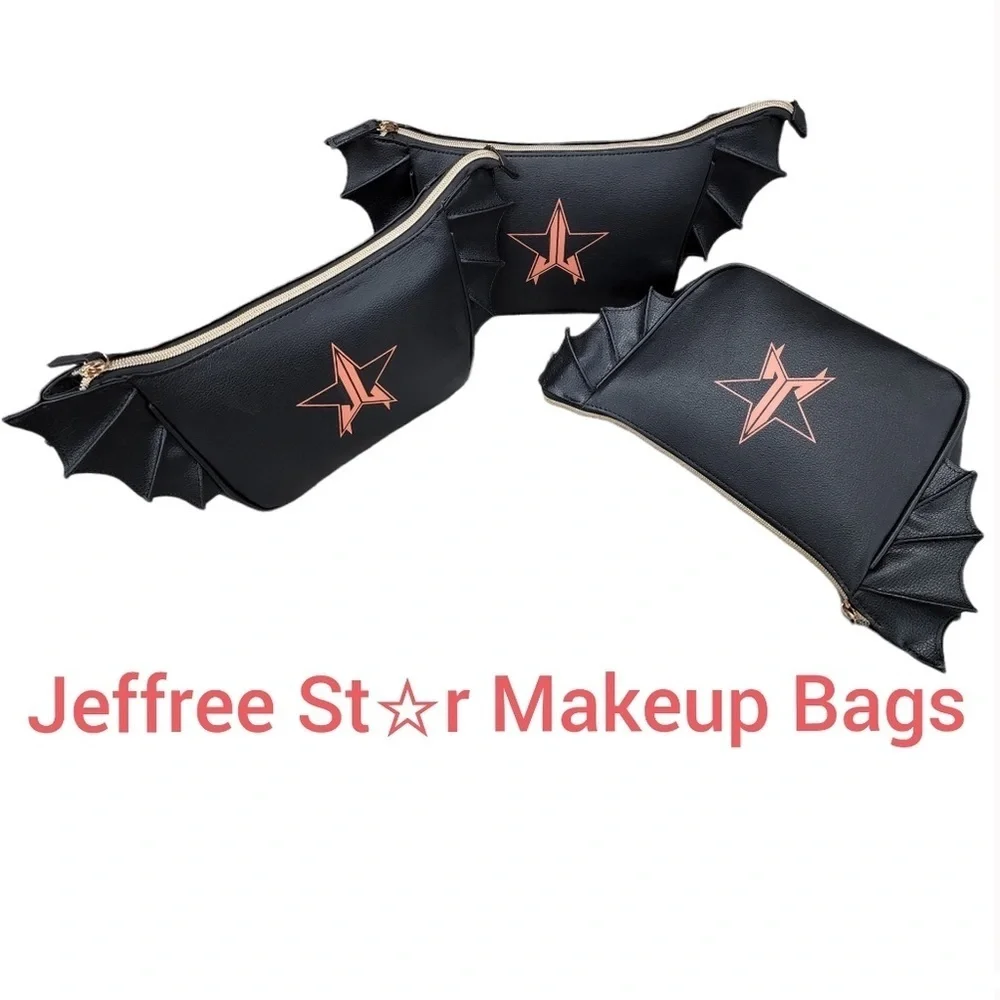 Jeffree Star‎ black bat make up bags brand new